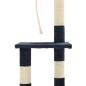 vidaXL Rascador para gatos poste rascador de sisal 109 cm azul oscuro