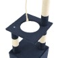 vidaXL Rascador para gatos poste rascador de sisal 109 cm azul oscuro