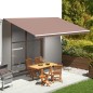 vidaXL Tela de repuesto para toldo marrón 5x3 m vidaXL Tela de repuesto para toldo marrón 5x3 m