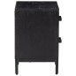 vidaXL Mesita de noche madera maciza de pino negro 36x30x45 cm vidaXL Mesita de noche madera maciza de pino negro 36x30x45 cm