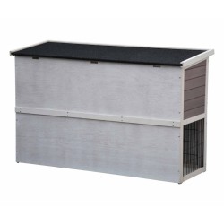 @Pet Conejera Bigfoot madera blanca 137x50x85 cm 26024