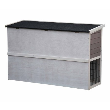 @Pet Conejera Bigfoot madera blanca 137x50x85 cm 26024