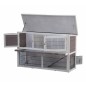 @Pet Conejera Bigfoot madera blanca 137x50x85 cm 26024