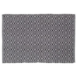 Sealskin Alfombra de baño Trellis  negro y blanco 60x90 cm