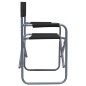 vidaXL Sillas de director 2 unidades acero negro vidaXL Sillas de director 2 unidades acero negro