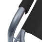 vidaXL Sillas de director 2 unidades acero negro vidaXL Sillas de director 2 unidades acero negro