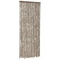 vidaXL Cortina mosquitera de chenilla gris taupe y blanca 56x185 cm vidaXL Cortina mosquitera de chenilla gris taupe y blanca 56x185 cm