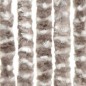 vidaXL Cortina mosquitera de chenilla gris taupe y blanca 56x185 cm vidaXL Cortina mosquitera de chenilla gris taupe y blanca 56x185 cm