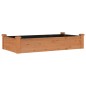 vidaXL Jardinera arriate forro madera maciza abeto marrón 120x60x25 cm vidaXL Jardinera arriate forro madera maciza abeto marrón 120x60x25 cm
