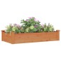 vidaXL Jardinera arriate forro madera maciza abeto marrón 120x60x25 cm vidaXL Jardinera arriate forro madera maciza abeto marrón 120x60x25 cm