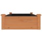 vidaXL Jardinera arriate forro madera maciza abeto marrón 120x60x25 cm vidaXL Jardinera arriate forro madera maciza abeto marrón 120x60x25 cm