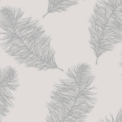 DUTCH WALLCOVERINGS Papel pintado Fawning Feather gris claro