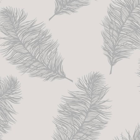 DUTCH WALLCOVERINGS Papel pintado Fawning Feather gris claro