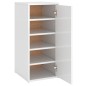 vidaXL Mueble zapatero madera contrachapada blanco brillo 32x35x70 cm vidaXL Mueble zapatero madera contrachapada blanco brillo 32x35x70 cm