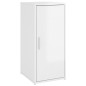 vidaXL Mueble zapatero madera contrachapada blanco brillo 32x35x70 cm vidaXL Mueble zapatero madera contrachapada blanco brillo 32x35x70 cm