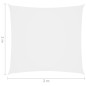 vidaXL Toldo de vela cuadrado tela Oxford blanco 2x2 m vidaXL Toldo de vela cuadrado tela Oxford blanco 2x2 m
