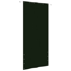 vidaXL Toldo pantalla para balcón tela oxford verde oscuro 120x240 cm