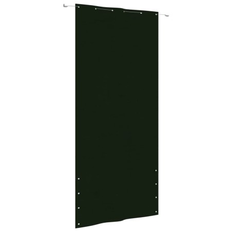 vidaXL Toldo pantalla para balcón tela oxford verde oscuro 120x240 cm