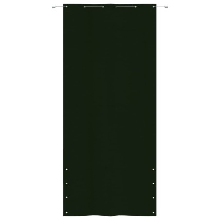vidaXL Toldo pantalla para balcón tela oxford verde oscuro 120x240 cm