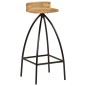 vidaXL Taburetes de cocina 2 unidades madera maciza de mango vidaXL Taburetes de cocina 2 unidades madera maciza de mango