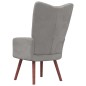 vidaXL Sillón de relax de terciopelo gris claro vidaXL Sillón de relax de terciopelo gris claro