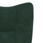 vidaXL Sillón de relax de terciopelo verde oscuro vidaXL Sillón de relax de terciopelo verde oscuro