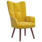 vidaXL Sillón de relax de terciopelo amarillo mostaza vidaXL Sillón de relax de terciopelo amarillo mostaza
