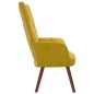 vidaXL Sillón de relax de terciopelo amarillo mostaza vidaXL Sillón de relax de terciopelo amarillo mostaza