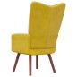 vidaXL Sillón de relax de terciopelo amarillo mostaza vidaXL Sillón de relax de terciopelo amarillo mostaza