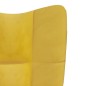 vidaXL Sillón de relax de terciopelo amarillo mostaza vidaXL Sillón de relax de terciopelo amarillo mostaza