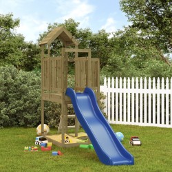 vidaXL Parque infantil de exterior madera de pino impregnada