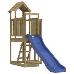 vidaXL Parque infantil de exterior madera de pino impregnada