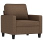 vidaXL Sillón de tela marrón 60 cm vidaXL Sillón de tela marrón 60 cm