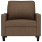 vidaXL Sillón de tela marrón 60 cm vidaXL Sillón de tela marrón 60 cm