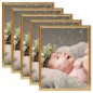 vidaXL Marcos de foto collage de pared o mesa 5 uds dorado MDF 70x90cm vidaXL Marcos de foto collage de pared o mesa 5 uds dorado MDF 70x90cm