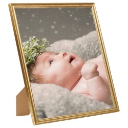 vidaXL Marcos de foto collage de pared o mesa 5 uds dorado MDF 70x90cm