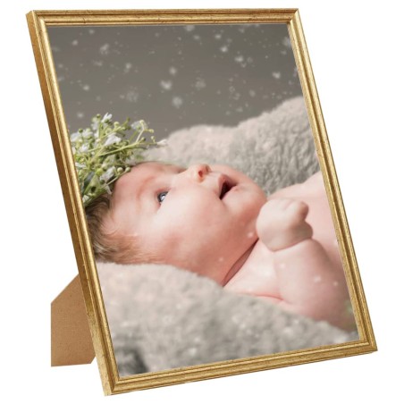 vidaXL Marcos de foto collage de pared o mesa 5 uds dorado MDF 70x90cm