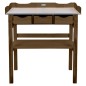 Esschert Design Mesa para macetas con cajones marrón Esschert Design Mesa para macetas con cajones marrón