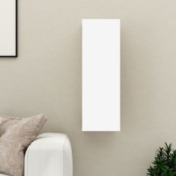 vidaXL Mueble para TV madera contrachapada blanco roble 30,5x30x90 cm