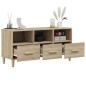 vidaXL Mueble para TV madera contrachapada color roble 102x36x50 cm