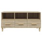 vidaXL Mueble para TV madera contrachapada color roble 102x36x50 cm