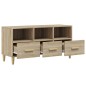vidaXL Mueble para TV madera contrachapada color roble 102x36x50 cm