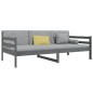 vidaXL Sofá cama madera maciza de pino gris 90x190 cm vidaXL Sofá cama madera maciza de pino gris 90x190 cm