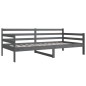 vidaXL Sofá cama madera maciza de pino gris 90x190 cm vidaXL Sofá cama madera maciza de pino gris 90x190 cm