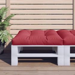 vidaXL Cojín para muebles de palets tela rojo tinto 80x80x12 cm