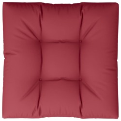vidaXL Cojín para muebles de palets tela rojo tinto 80x80x12 cm
