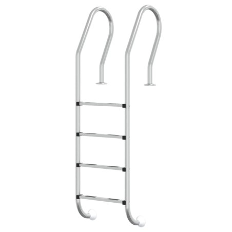 vidaXL Escalera para piscina acero inoxidable 304 54x38x184,5 cm