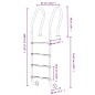 vidaXL Escalera para piscina acero inoxidable 304 54x38x184,5 cm vidaXL Escalera para piscina acero inoxidable 304 54x38x184,5 cm