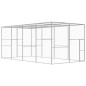 vidaXL Jaula para gatos acero galvanizado 6x3x2,5 m