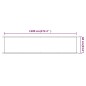 vidaXL Toldo vertical terracota tela oxford 60x1200 cm